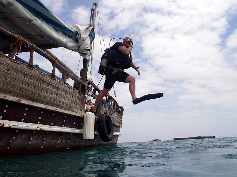 Diving Off Dhow